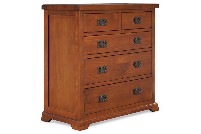 Egyptian Brown 5 Drawers Chest