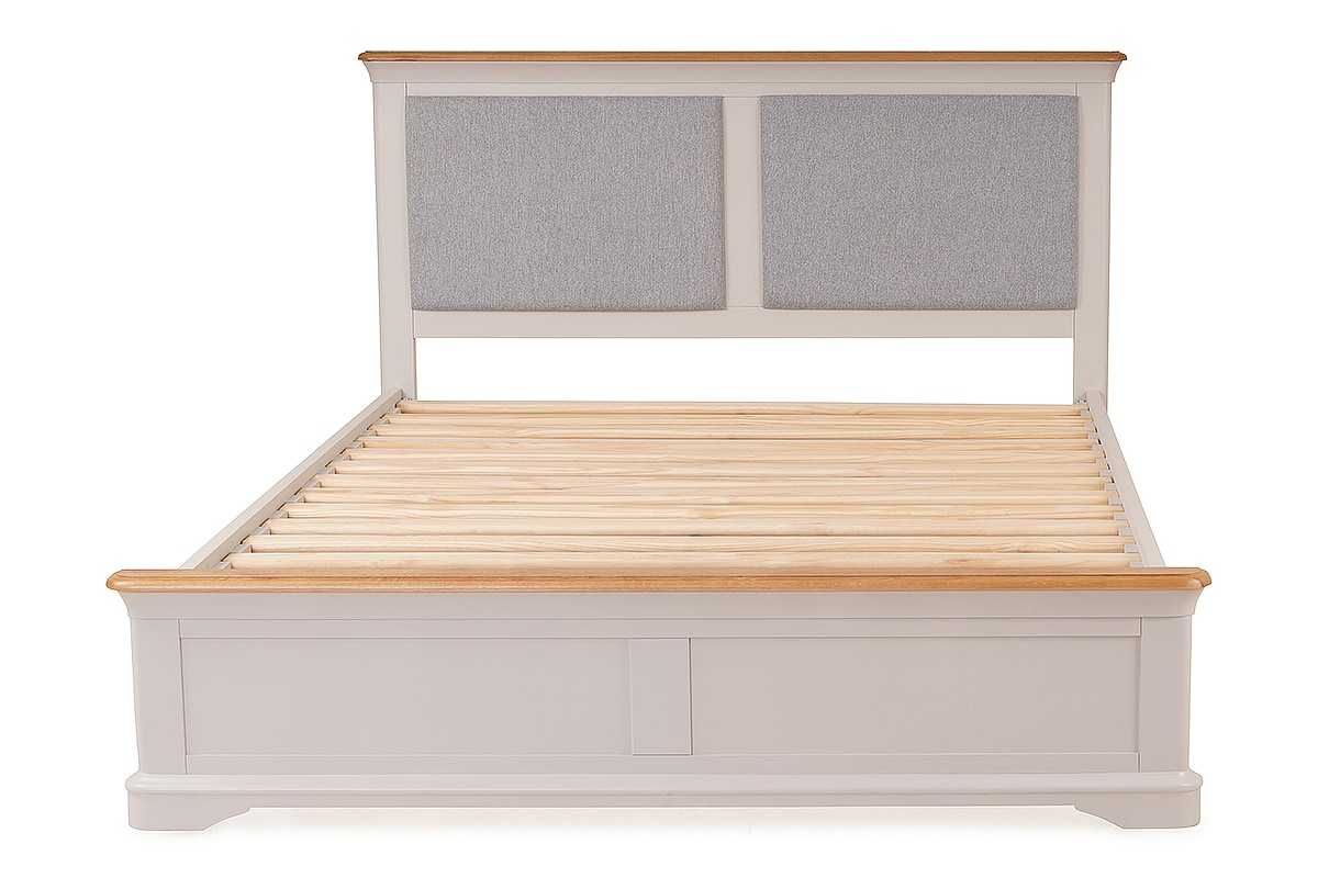 Brighton Light Grey Oak King 5' Bed Frame Michael Murphy Home Furnishing