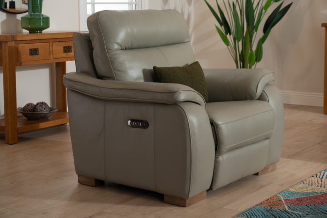 lorenza grey leather armchair recliner_0003