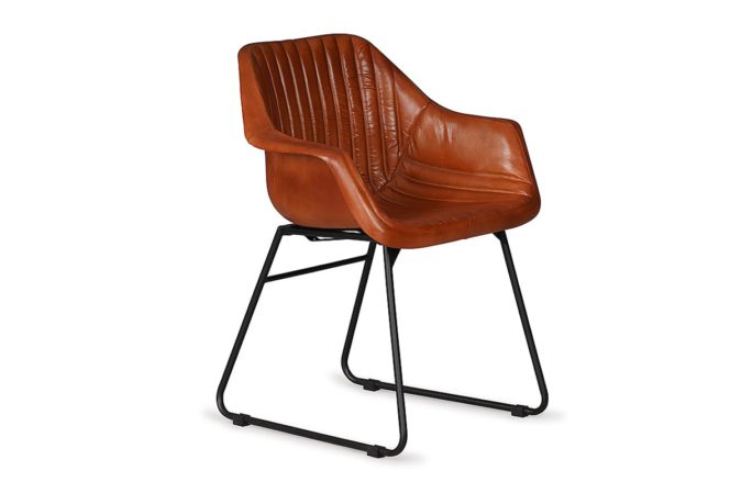 kimono-brown-leather-dining-chair
