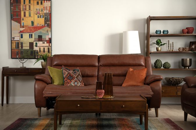 Stafford Chestnut 3 Seater