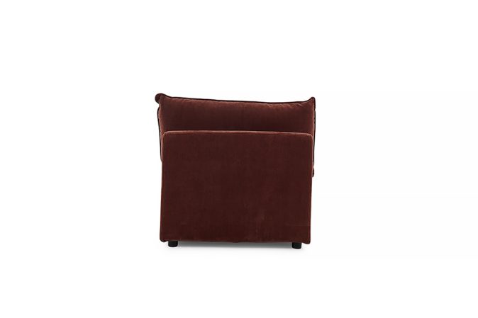 Rust Fabric Armless Unit