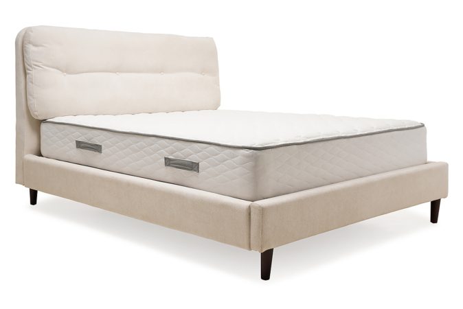 Lilly Cream Fabric King 5' Bed Frame