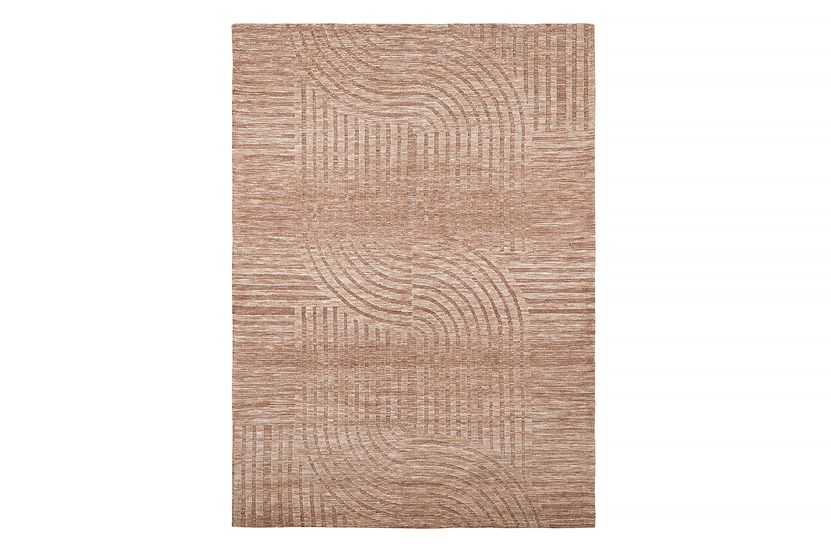 red pink rectangle patterned rug