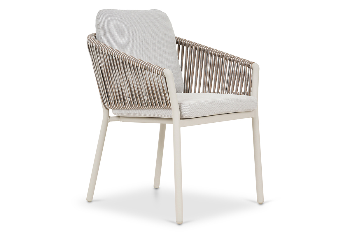 Forio Wicker Rope Outdoor Dining Chair - Michael Murphy Home Furnishing